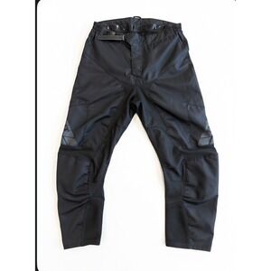 Bilt Mens Motorcycle Riding Pants Sz34x28 Black Waterproof Armor Reinforced Moto